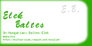 elek baltes business card